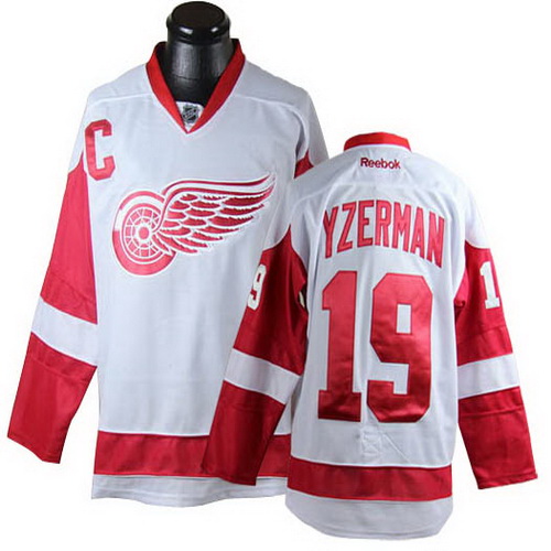 Discount and durable White NHL Detroit Red Wings 19 Steve Yzerman Jersey